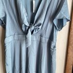 Baltic Born  Poppy Satin Midi Dress Light Blue Photo 7