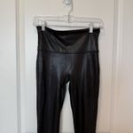 Spanx  Womens Faux Leather Leggings Size Medium Shaping Smooth Comfort Photo 1
