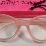 Betsey Johnson Blue Light Blocking Glasses *Frosted Pink* +0.00 Photo 0