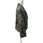 Vintage 90s New Identity Woven Tapestry Aztec Tribal Cowgirl Jacket Pockets M Black Size M Photo 4