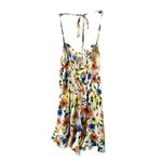 All in Favor  Romper Floral Adjustable Tie Elastic Waist Multicolor W Small NWT Photo 3