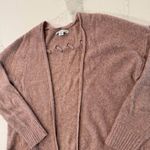 American Eagle Slouchy Marled Open Front Cardigan Sweater Women's Medium Pink Photo 2