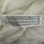 Mango MNG Lace Godet Dress Sleeveless High Neck Stretch Knit Gown White EUC 4 Photo 5