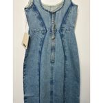 Dala On Tap Midi Paneled Denim Dress Canyon Blue Size 24 NWT Organic Cotton Photo 10