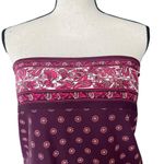 Michael Kors Swim Tankini Blouse Top Sz S Burgundy Pink White Paisley NEW Photo 1
