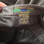 Alexander Julian  Black Leather Straight Leg Pants Photo 2