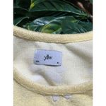 yllw the label yellow white floral crop top size medium Photo 2