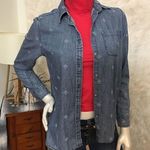 American Eagle embroidered Jean Button Down Shirt Photo 0
