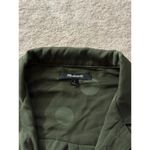 Madewell Jacquard Dot Pajama Shirt Button Down Blouse Green Size Small Photo 2