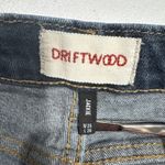 Driftwood  Jackie Stretch Skinny Jeans Size 25 Raw Hem Blue Denim Pants Photo 2