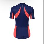 Santic Women's Size XLarge Cycling Jersey Full Zip Biking Shirt Rear Pockets Blue Photo 1