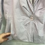 Vintage Bradley Bayou women's light purple genuine leather button jacket coat XL Photo 4