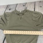 frame denim Frame Womens Long Sleeve Crew Neck Sweatshirt Green Cotton Size Small Petite Photo 10