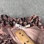 BB Dakota Wild Child Snake Print Mini Dress Size Small Pink/Black Ruffle Tiered Photo 3