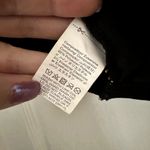 Floral Embroidered Mesh Puff Sleeve Bustier Top Sz L Black Size L Photo 4