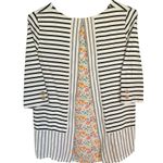 Matilda Jane  Clothing with Joanna Grimes Striped Top w/ Floral Accent Size Large Photo 2