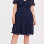 Torrid Navy Lace Formal Dress Photo 0