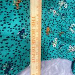 Bebop Floral Midi Dress L XL Flutter Sleeve Babydoll Cottagecore Smocked Green Photo 14