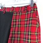Hot Topic  Black & Red Plaid Split Bermuda Shorts Size M Photo 3