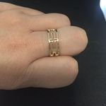 Handmade Golden cross stainless steel ring - Size 8.5 Photo 2