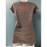 Ed Hardy Gray RHINESTONE T Shirt Womens Size S Skull “ Black Rose Of Death “ Photo 3