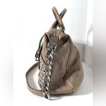 Michael Kors Odette Grommet Brown Leather Satchel Bag Photo 7