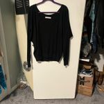 Free People We the free black vneck sweater Photo 9