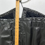 SAM New York Black Coated Cotton Puffer Parka Fur Trim Hood Jacket XS Cozy Luxe Photo 9