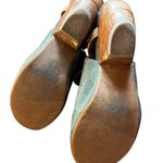 Miz Mooz  Green & Tan Leather Eva Slingback Heels Size 8 Photo 8