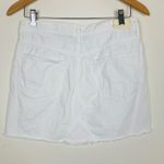Citizens of Humanity  white slightly distressed denim mini skirt. Size 26 Photo 4