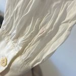 Topshop White Tie Front Long Sleeve Button Down Blouse Shirt Size 10 Photo 3