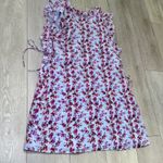 Club Monaco ‎ silk spring summer mini floral dress flattering cute girly size 6 Photo 2