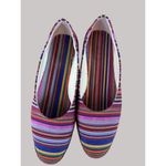 Beacon Women's Striped Multicolor Woven Step In Flats Sz 10N Purple Photo 1