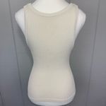 Intimately Free People Clean Slate Cropped Tank Top Ivory Ribbed Scoop Neck M White Size M Photo 3