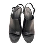 Alexander Wang Black Leather Cole Peep Toe Slingback Mule Sandals Photo 3