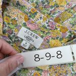 J.Crew Liberty Dress Womens Small Elysian Floral Print Short Sleeve Cottagecore Yellow Photo 3