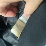 Alberto Makali Vintage  Black Wool & Leather Button Up quilted vest size 10 Photo 3