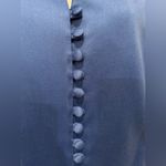 Buttons Jimmy Gamba Blue Vintage Pant Suit Set Sz 16 Fabric Bell Sleeves Collard Photo 7