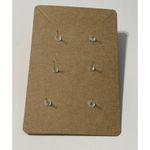 None Fabric Covered Button Earring Stud Set Polka Dot Photo 2