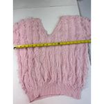 *Vintage* Loubella 90'S EYELASH Fringe KNIT V Photo 3