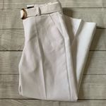 Crosby White Belted Cropped Wide Leg Pants Size 4 Photo 1