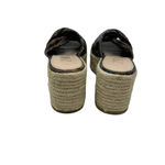 ZARA  Brown Snakeskin Jute Espadrille Platform Slide Sandals Size‎ 39 / US 8.5 Photo 5