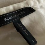 BCBG maxazria Beige shimmer tie bottom blouse Photo 4