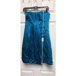 Phoebe Couture 300-007 Dress Womens Size 6 Strapless Blue Party Cocktail Small S Photo 6