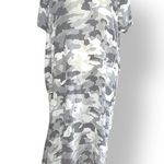 DKNY Camouflage Pure Silk Asymmetrical Tee Short camouflage Dress Sz Small ovrs Photo 0
