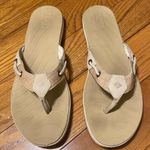 Sperry  Seabrook Top-Sider Thong‎ Sandals Flip Flops Tan Leather Size 10 Photo 0