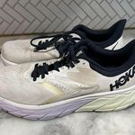 Hoka  One One Arahi 5 Women's Running Shoes Blanc De Blanc / Outer Space US11 B Photo 11
