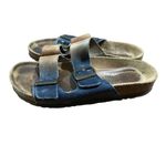 Naot Santa Barbara Colorblock slide on sandals sz 7.5 Blue Photo 2
