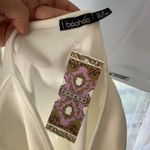 Boohoo  White Long Sleeve Wrap Blouse 6 NWT Photo 2