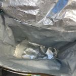 Thirty One Insulated Zip Cooler Picnic Bag Minty Chip Circles Adjustable Strap Brown Photo 5